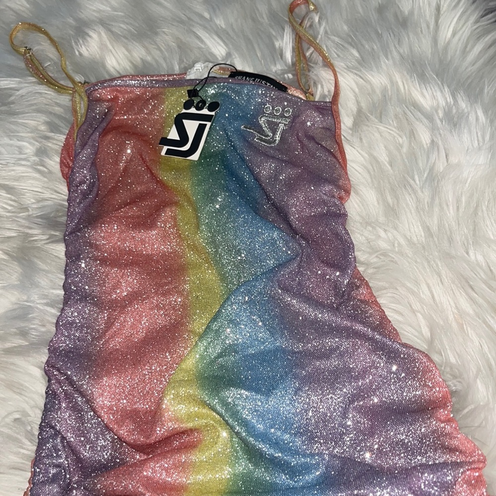 Shane Justin Rainbow Dress